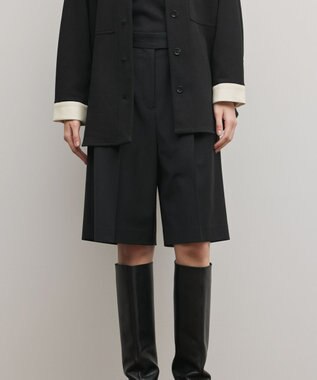 GRACE CONTINENTAL スーツ地ハーフパンツ