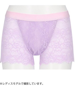 WACOAL MEN WACOAL MEN 【レースボクサー】 ボクサーパンツ ユニセックス 通気性 スカラ始末(裾部分) マチ部分の肌側は綿素材 レディース メンズ WT8822 /ワコールメン パープル