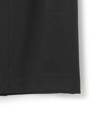 ICB L 【洗える】T/Wベネシャンストレッチ カーブスカート ブラック系