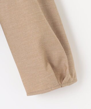 J.PRESS LADIES L 【洗える】FLAXASAオックス ノーカラー ジャケット ベージュ系