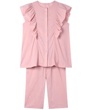 WACOAL ワコール_リラックス＆スリープ パジャマ 1分袖 7分丈 綿100%(本体) 楊柳素材 レディース KDT110 /ワコール ピンク