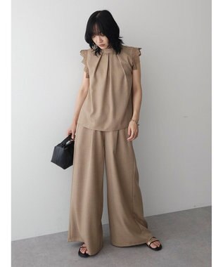 Green Parks ・ＥＬＥＮＣＡＲＥ　ＤＵＥ　リネンライクレースブラウス Mocha