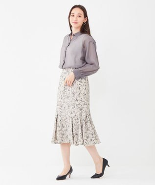 ANY SIS 【洗える】シアー シャツ ラベンダー