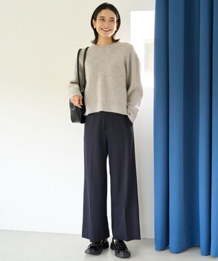 UNFILO 【WEB＆一部店舗限定】へアリースウェット クルーネックニット グレー