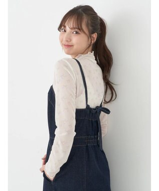 earth music&ecology ボタンキャミデニムワンピース Indigo