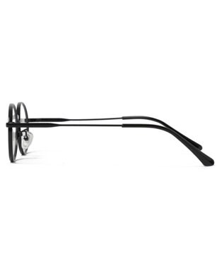 WEGO 【ユニセックス着用ITEM】オーバルメタルフレームアイウェア ブラック
