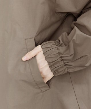 Tiaclasse 【洗える】撥水ドロストマウンテンパーカ― モカ