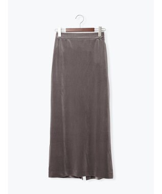 Te chichi ベロアナロースカート《2025Autumn catalog vol.2 item》 グレー