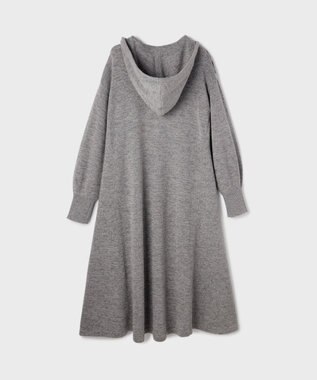 GRACE CONTINENTAL ケミカルレースニットワンピース グレー