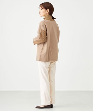 SHARE PARK LADIES ラグランスリープハイネックプルオーバー キャメル