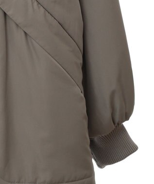 Green Parks ・ｓｗｉｎｇ　ｂｙ　中綿スタンドカラーミリタリーコー Khaki