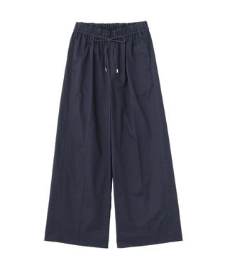 YECCA VECCA コットンイージー切替ワイドパンツ Navy