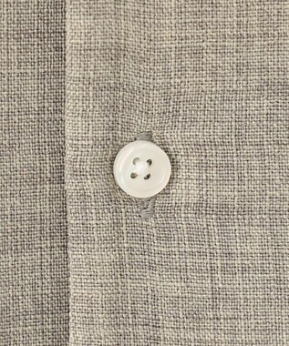 UNFILO MENS リネンライク シャツ グレー