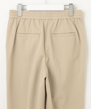 自由区 ライトフィールジャージータックテーパード パンツ ベージュ
