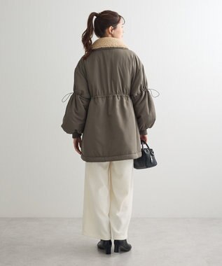 Green Parks ・ｓｗｉｎｇ　ｂｙ　中綿スタンドカラーミリタリーコー Khaki