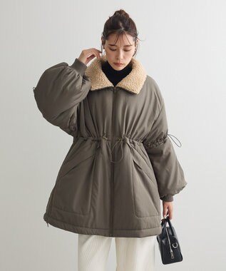 Green Parks ・ｓｗｉｎｇ　ｂｙ　中綿スタンドカラーミリタリーコー Khaki