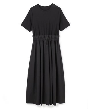 UNFILO BEAUTY FORM-T コンビワンピース ブラック×ブラック