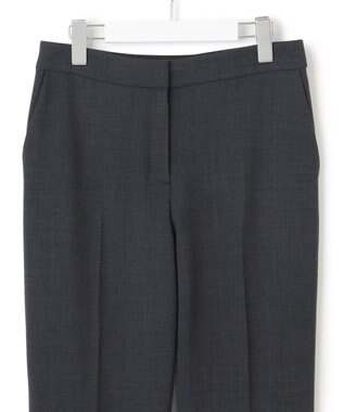 ICB L 【UVカット・洗える】ウール2WAYストレッチ スティックパンツ チャコール