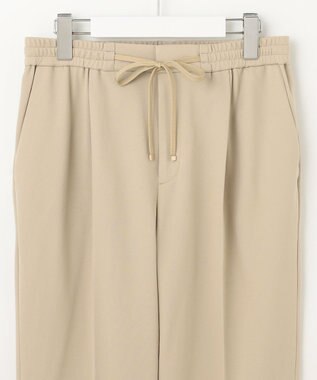 自由区 S ライトフィールジャージータックテーパード パンツ ベージュ