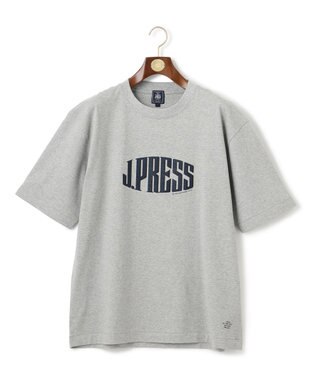 J.PRESS MEN 【J.PRESS ORIGINALS】Supima Recycle Jersey J.PRESS Logo T-shirt ライトグレー系