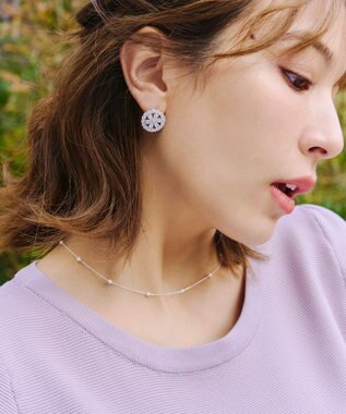 Tiaclasse シルバーパールネックレス シルバー