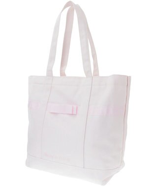 Maison de FLEUR ピンクマニアマルチポケット帆布トートMバッグ Pink