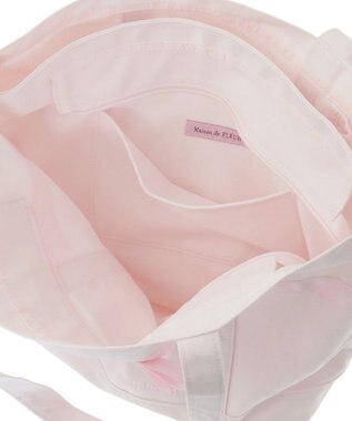 Maison de FLEUR ピンクマニアマルチポケット帆布トートMバッグ Pink