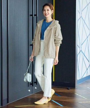 Tiaclasse 【洗える】撥水ドロストマウンテンパーカ― グレージュ