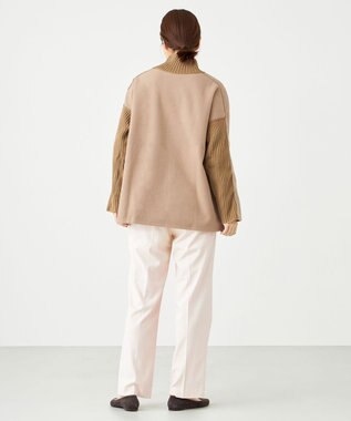 SHARE PARK LADIES ラグランスリープハイネックプルオーバー キャメル