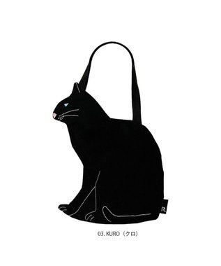 ROOTOTE 1110【ネコトート】EU.デリ.オスワリネコ-A 03：クロ