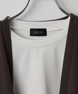 WEGO 【２点セット/LUCY】アンサンブルカーディガン（LS） ダークグレー