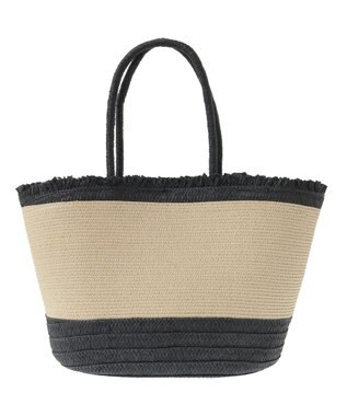 Green Parks ・フリンジバイカラーブレードトート Black