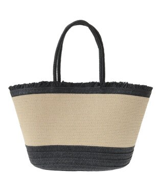 Green Parks ・フリンジバイカラーブレードトート Black