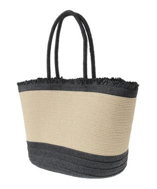 Green Parks ・フリンジバイカラーブレードトート Black