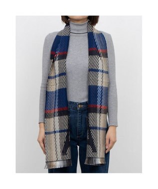 UNBILLION カシュネ cache nez / エッフェルチェックマフラー ネイビー