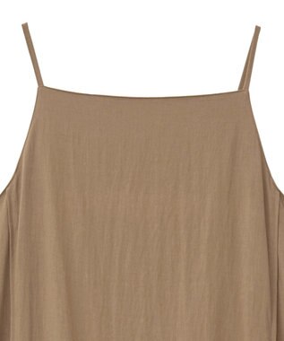 YECCA VECCA ラッフルキャミワンピース Camel
