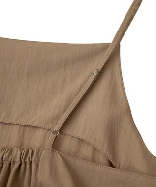 YECCA VECCA ラッフルキャミワンピース Camel