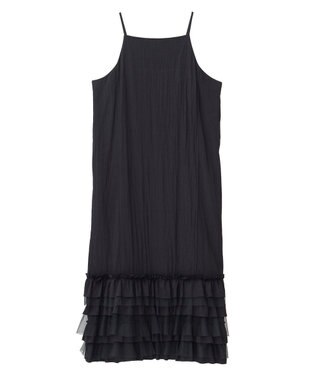 YECCA VECCA ラッフルキャミワンピース Camel