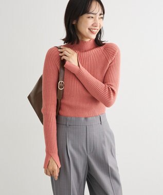 Green Parks ・Ｐｅｔｉｔ　Ｆｌｅｕｒ　ボトルネックリブニット Pink