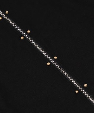 WEGO オフショルスタッズデザイントップ ブラック