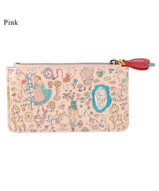 tsumori chisato CARRY 不思議の国のアリス フラグメントケース 【ミニマルなキャッシュレススタイルにピッタリ】 ピンク