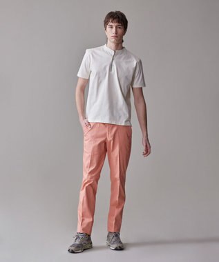 J.PRESS MEN シルケット天竺ヘンリーネック Tシャツ アイボリー系