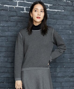 【洗える】ベアテレコボトルネック カットソー