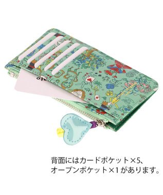 tsumori chisato CARRY 不思議の国のアリス フラグメントケース 【ミニマルなキャッシュレススタイルにピッタリ】 グリーン