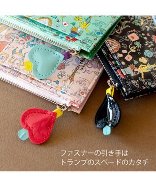 tsumori chisato CARRY 不思議の国のアリス フラグメントケース 【ミニマルなキャッシュレススタイルにピッタリ】 グリーン