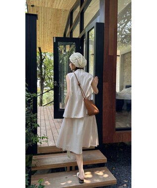 style code 大人の夏を軽やかにする 牛革 メッシュ バケットショルダー ダークブラウン