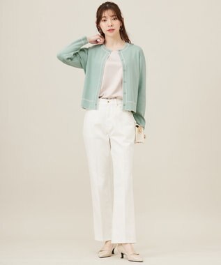 ANY SIS 【洗える】サテン2WAY タンクトップ ローズグレー