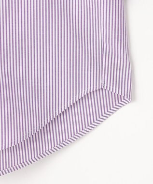 組曲 S 【加藤ローサさん着用】コットンタッチシャーティングボウタイ付き シャツ パープル系1