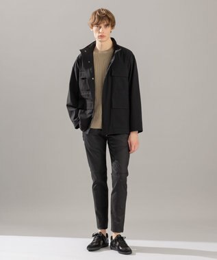 JOSEPH HOMME ストライプカナパ ニット ライトグレー系