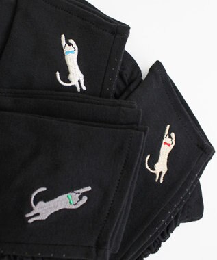 ORuKuBET 【WOMEN】 おひるねねこ刺繍UVグローブ / UVカット / 猫グッズ グレー